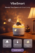 VibeSmart™ FlameAura Smart Humidifier & Aroma Diffuser