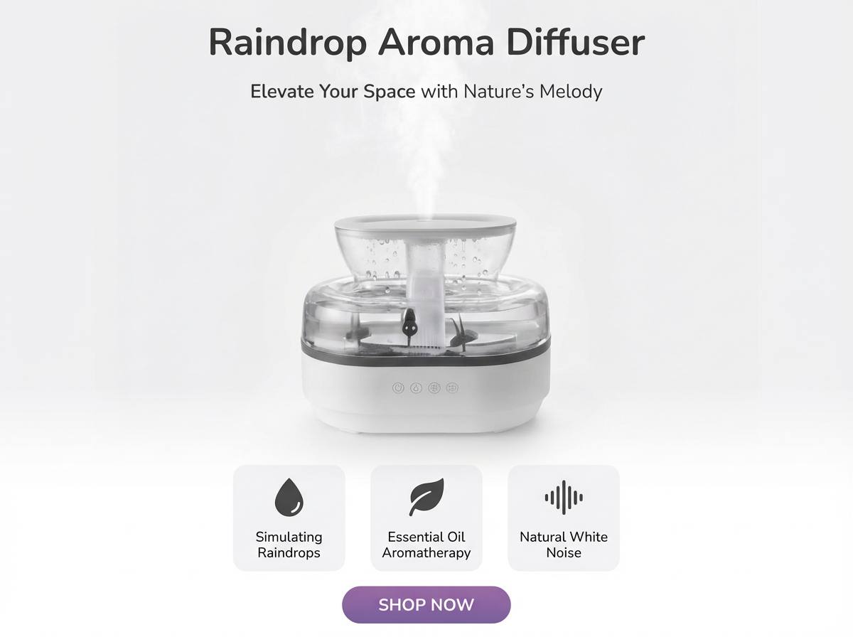 VibeSmart™ Raindrop Aroma Diffuser