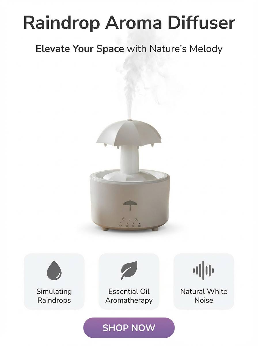 VibeSmart™ Umbrella Raindrop Humidifier